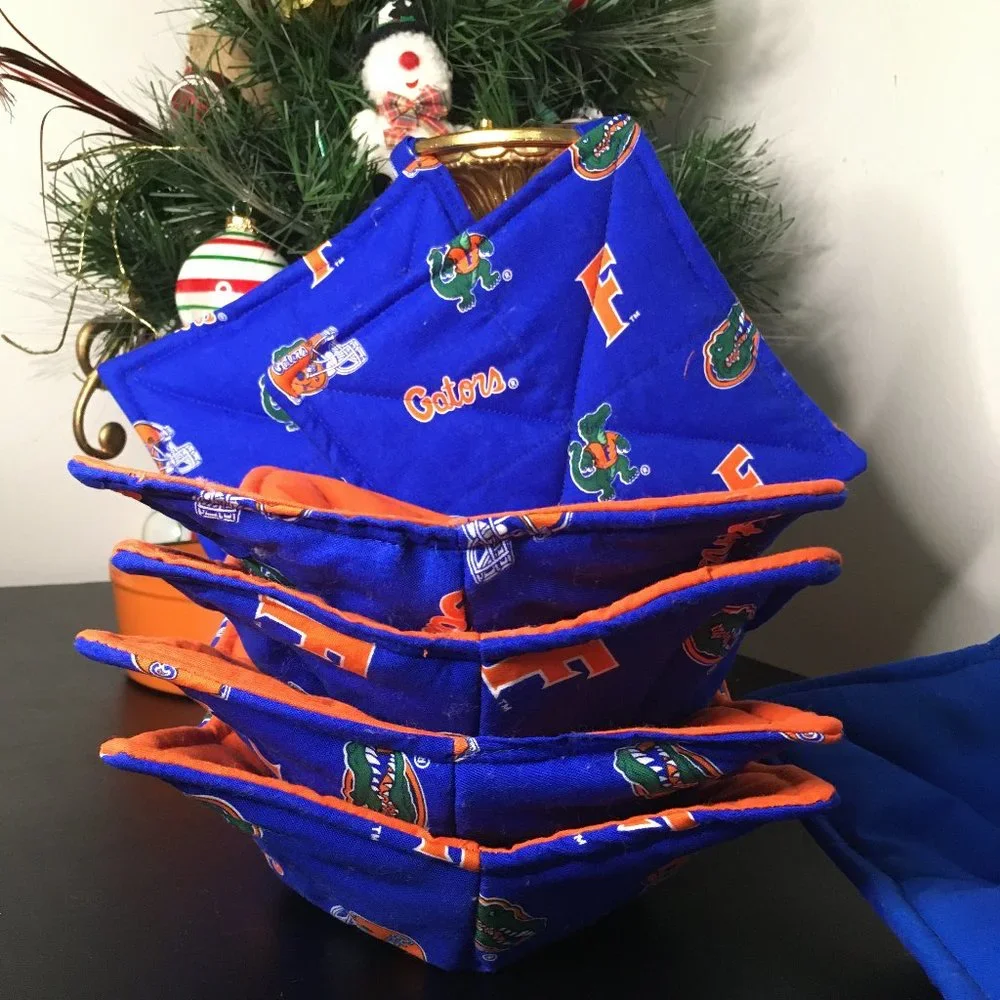 Florida Gators Tailgate Hot Bowl/Cup Holders. All handmade.
